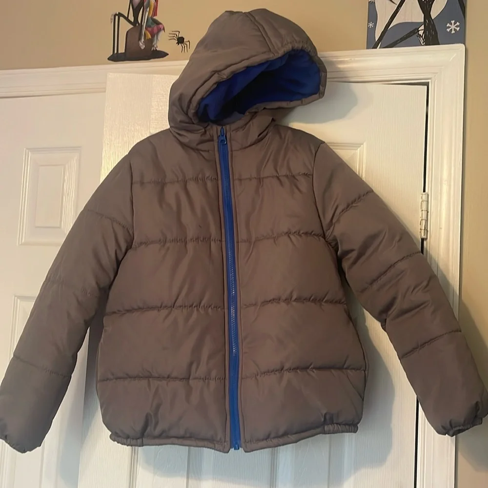 💚 Carters Full Zip Fleece Lined Hooded Puffer Jacket